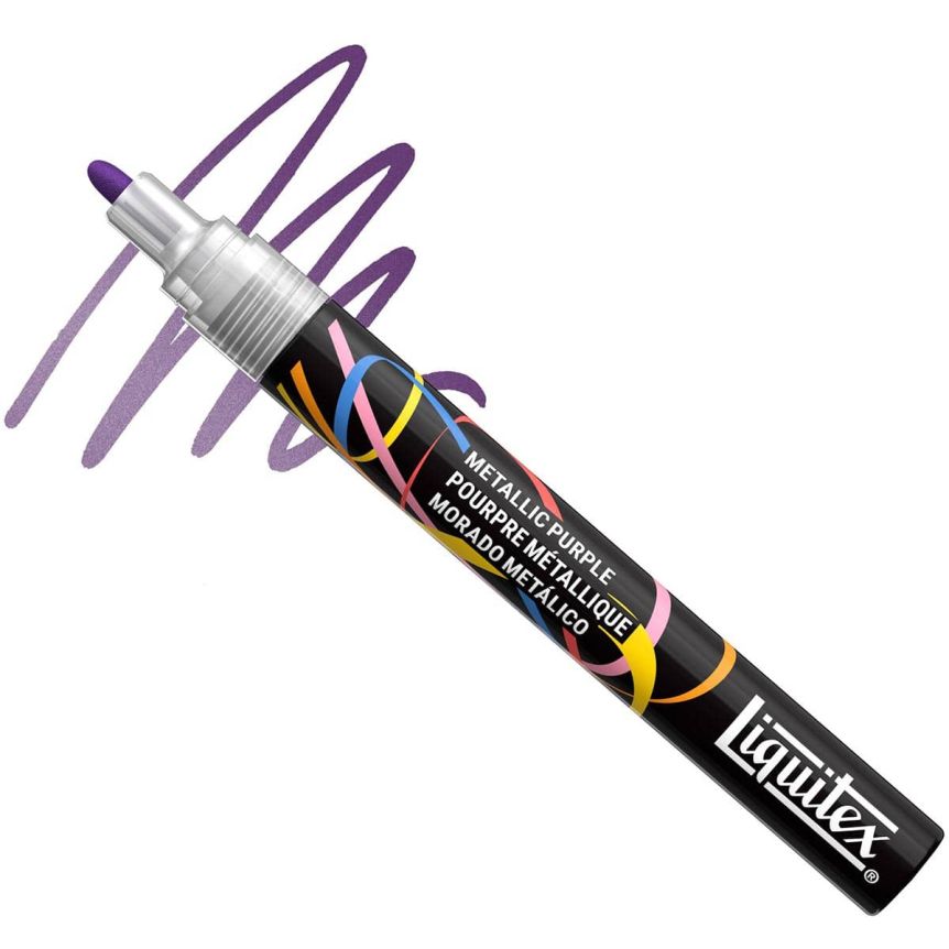 Liquitex Marker - Metallic Purple, Bullet Tip, 2 mm