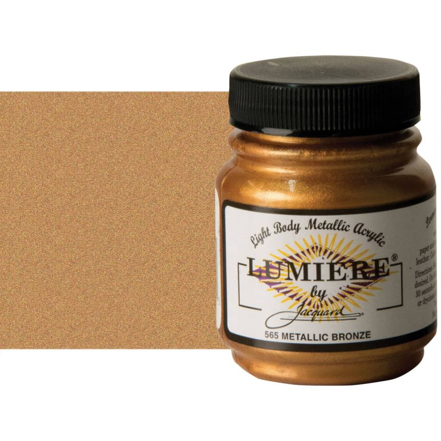 Jacquard Lumiere Fabric Color - Metallic Bronze, 2.25oz Jar