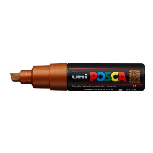 Posca Acrylic Paint Marker 0.8 mm Broad Tip Metallic Bronze