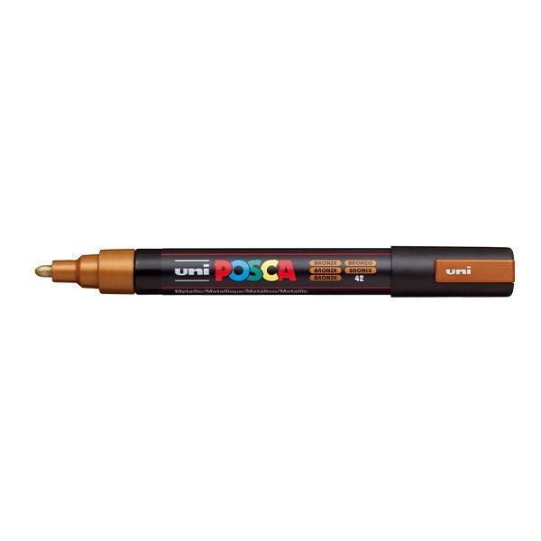 Posca Acrylic Paint Marker 1.8-2.5 mm Medium Tip Metallic Bronze
