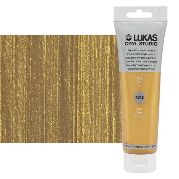 LUKAS CRYL Studio 125 ml Tube - Metallic Gold