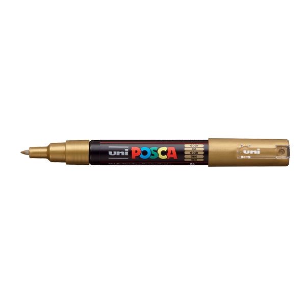 Posca Paint Marker, Metallic Gold, X-Fine Tip Marker Jerry's