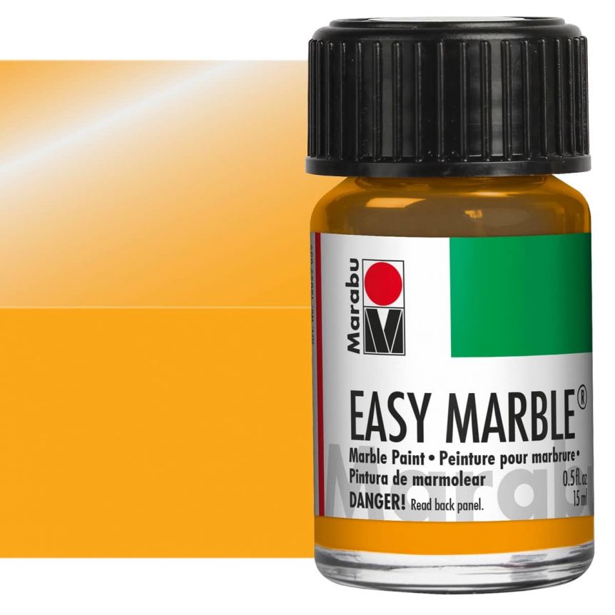 Marabu Easy Marble Metallic Orange 15ml Jar