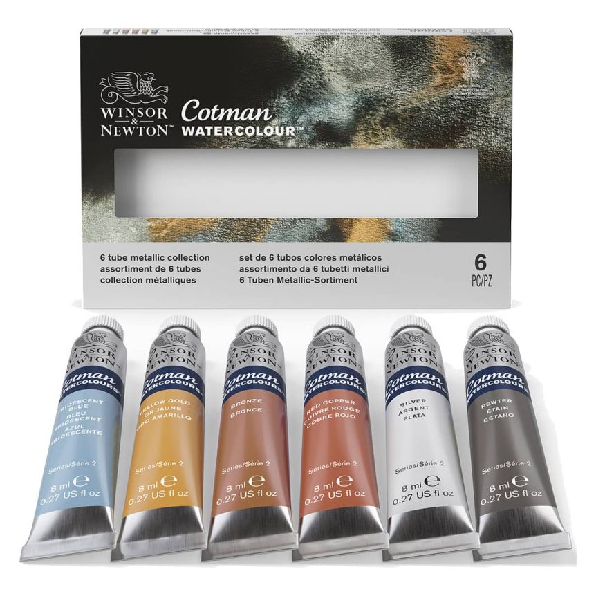 Winsor Newton Cotman Watercolor Palette Set 0.27 Oz Set Of 10