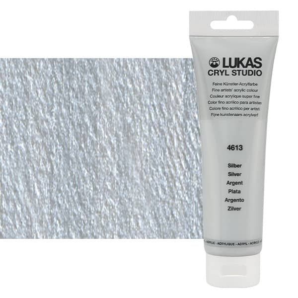 LUKAS CRYL Studio 125 ml Tube - Metallic Silver