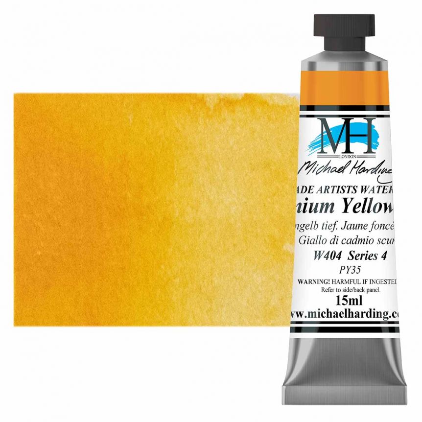 Michael Harding Watercolor - Cadmium Yellow Deep, 15ml Tube