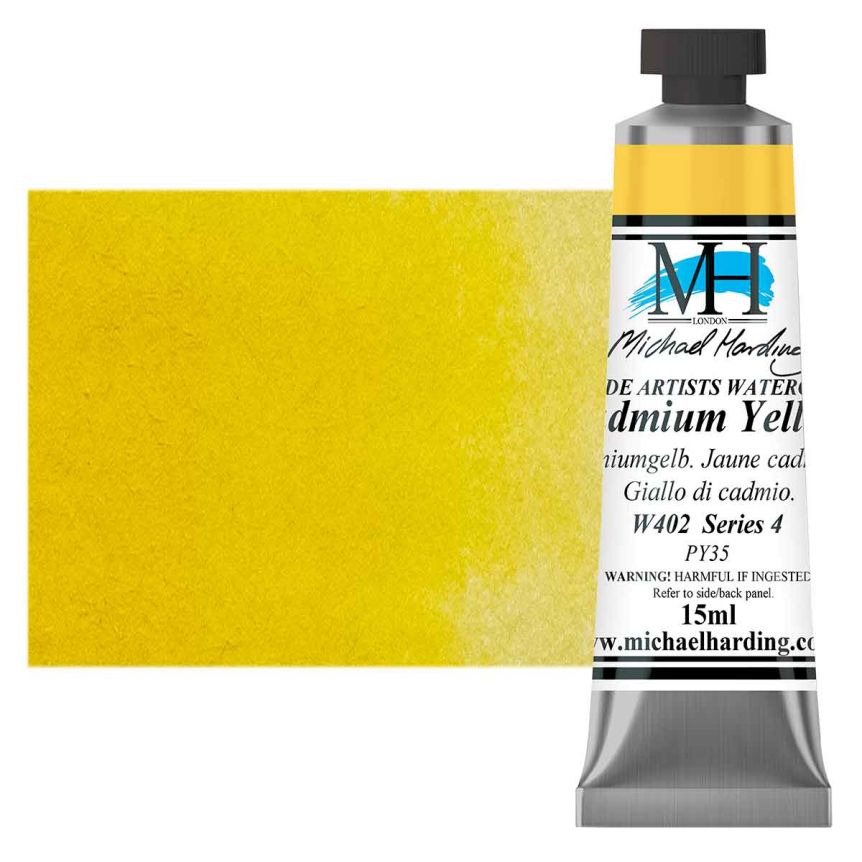 Michael Harding Watercolor - Cadmium Yellow, 15ml Tube