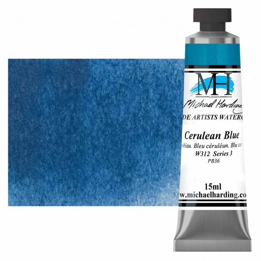 Michael Harding Watercolor - Cerulean Blue, 15ml Tube