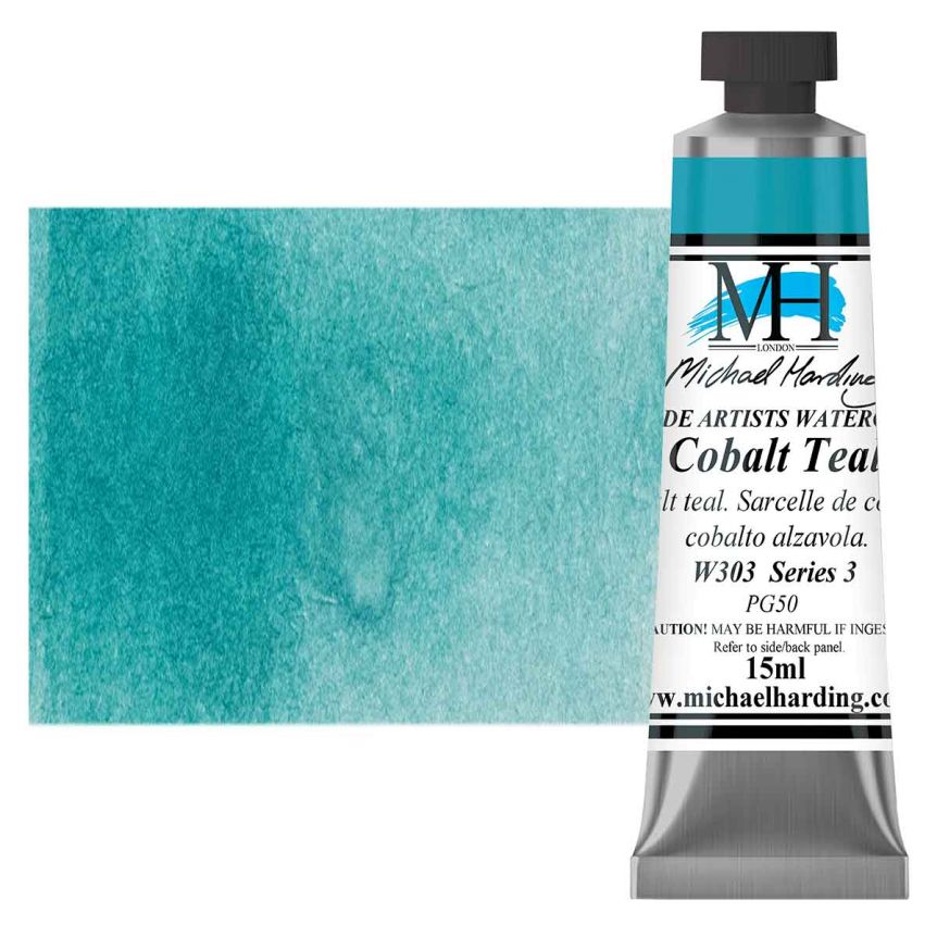 Michael Harding Watercolor - Cobalt Teal, 15ml Tube