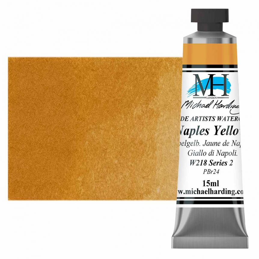 Michael Harding Watercolor - Naples Yellow, 15ml Tube