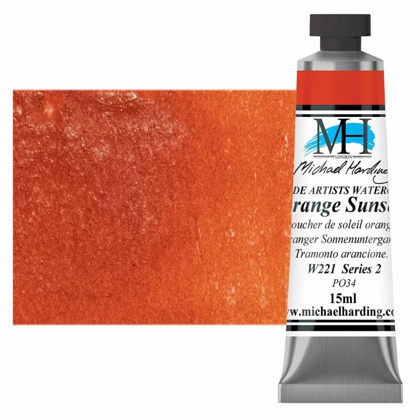 Michael Harding Watercolor - Orange Sunset, 15ml Tube