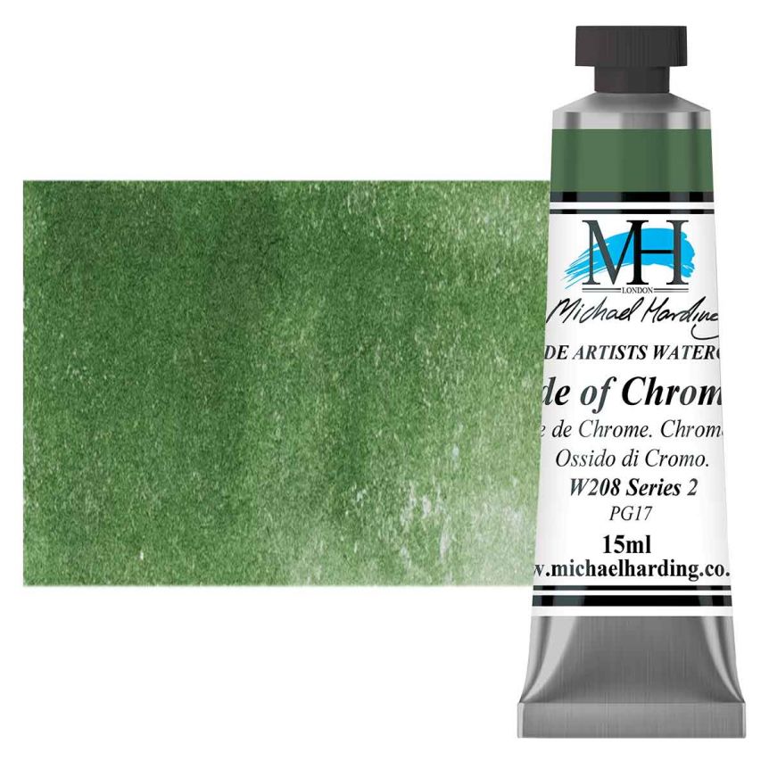 Michael Harding Watercolor - Oxide of Chromium, 15ml Tube