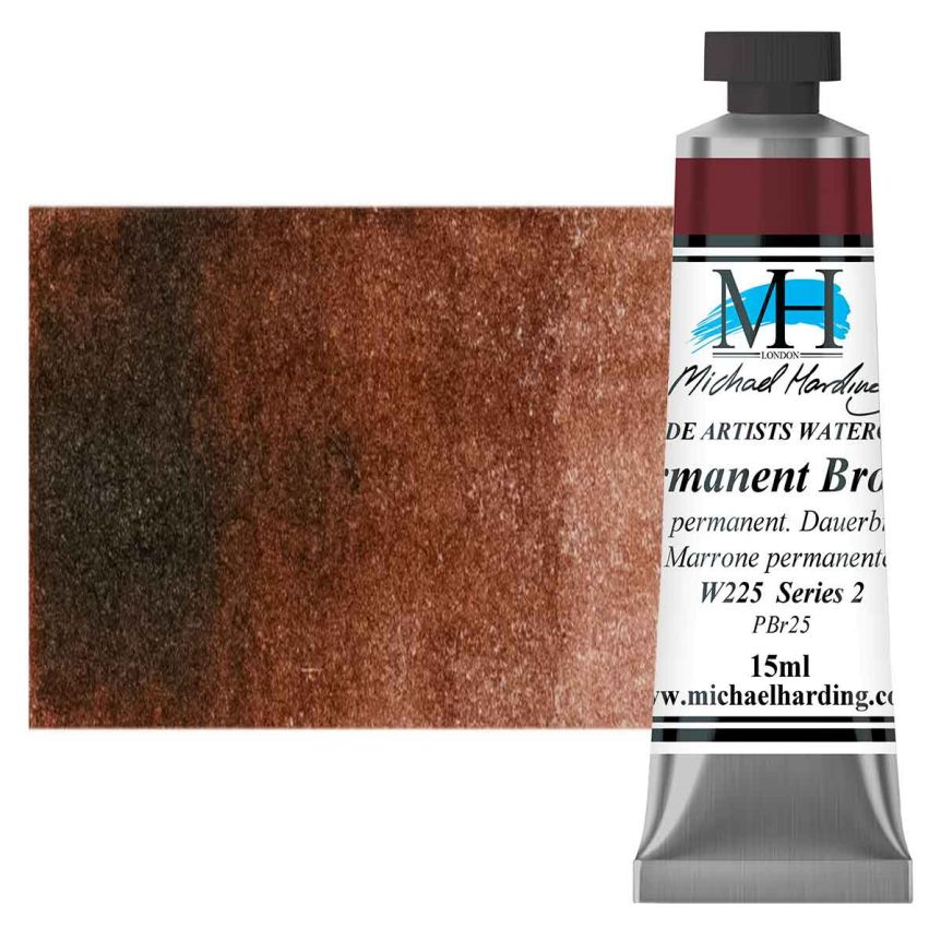 Michael Harding Watercolor - Permanent Brown, 15ml Tube