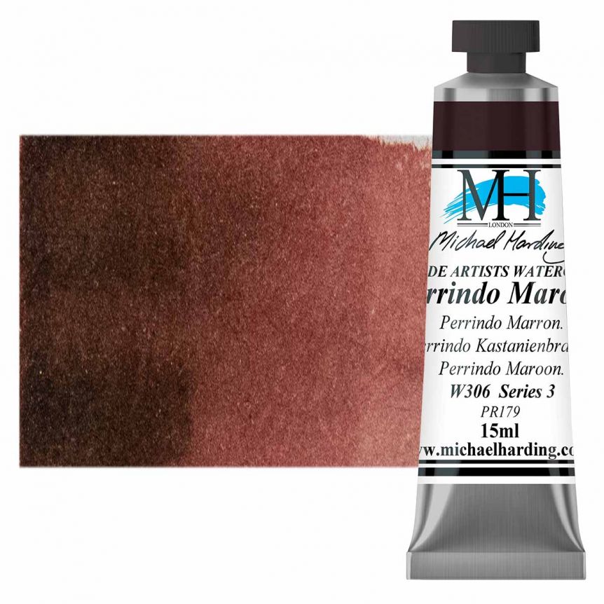 Michael Harding Watercolor - Perrindo Maroon, 15ml Tube
