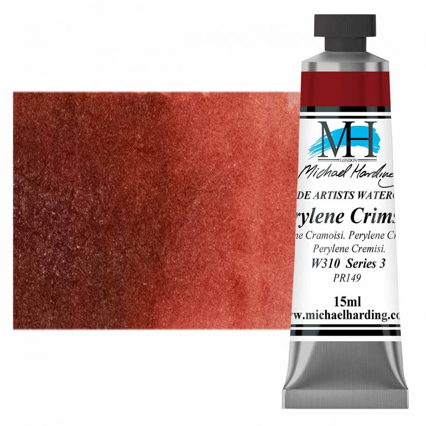 Michael Harding Watercolor - Perylene Crimson, 15ml Tube