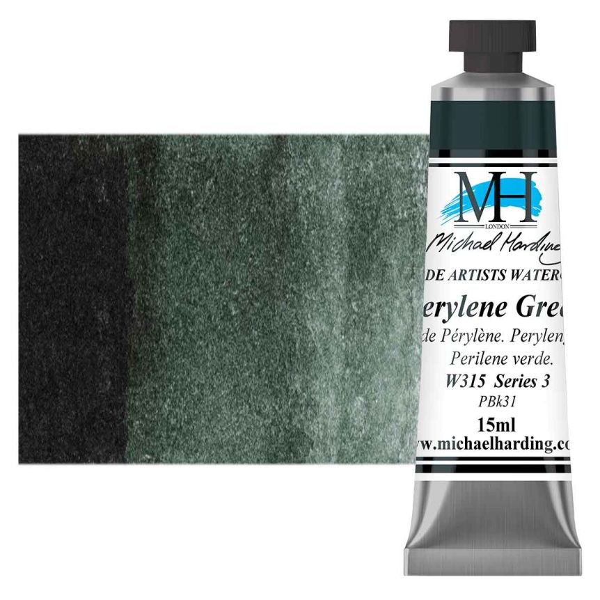 Michael Harding Watercolor - Perylene Green, 15ml Tube