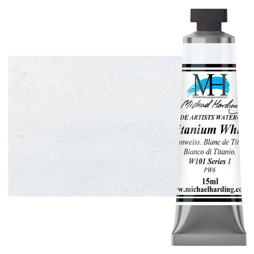 Michael Harding Watercolor - Titanium White, 15ml Tube