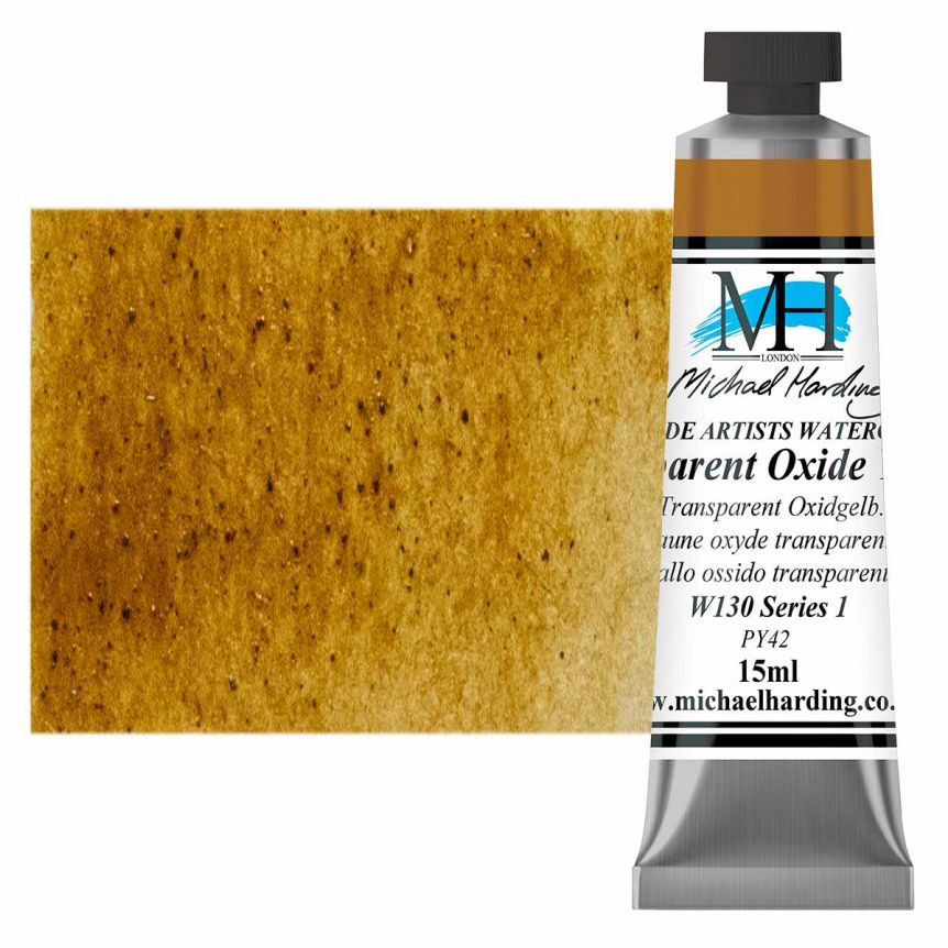 Michael Harding Watercolor - Transparent Oxide Yellow, 15ml Tube