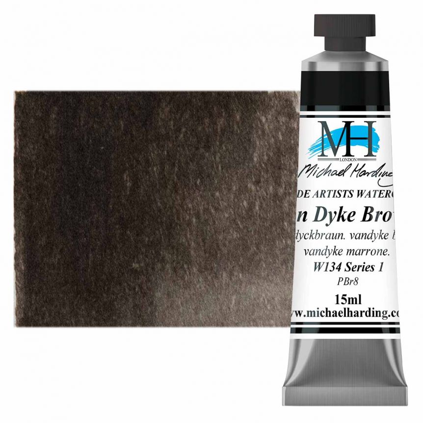 Michael Harding Watercolor - Van Dyke Brown, 15ml Tube
