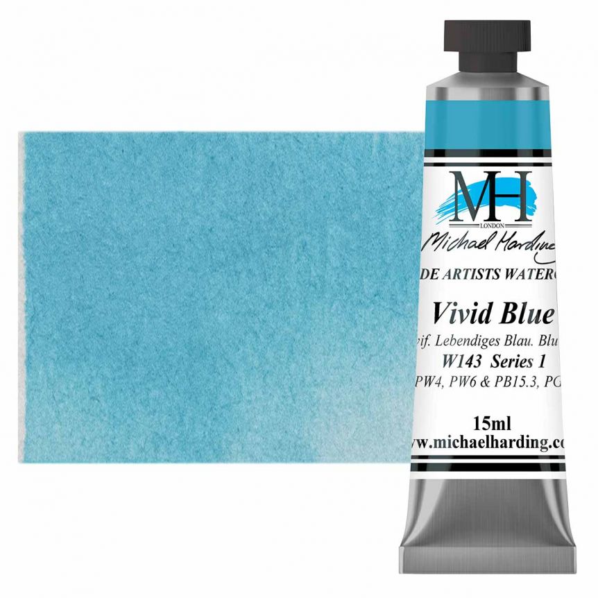 Michael Harding Watercolor - Vivid Blue, 15ml Tube