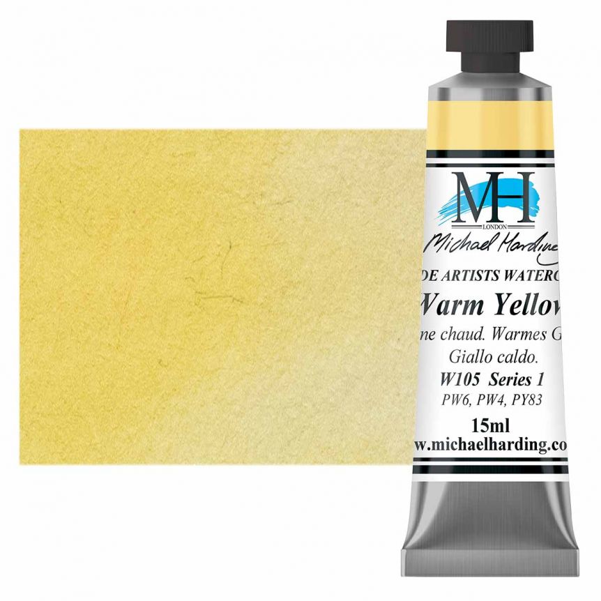 Michael Harding Watercolor - Warm Yellow, 15ml Tube