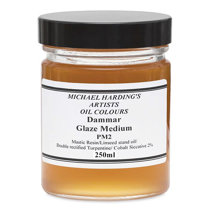 Michael Harding, PM2 Dammar Glaze Oil Medium, 250ml Jar
