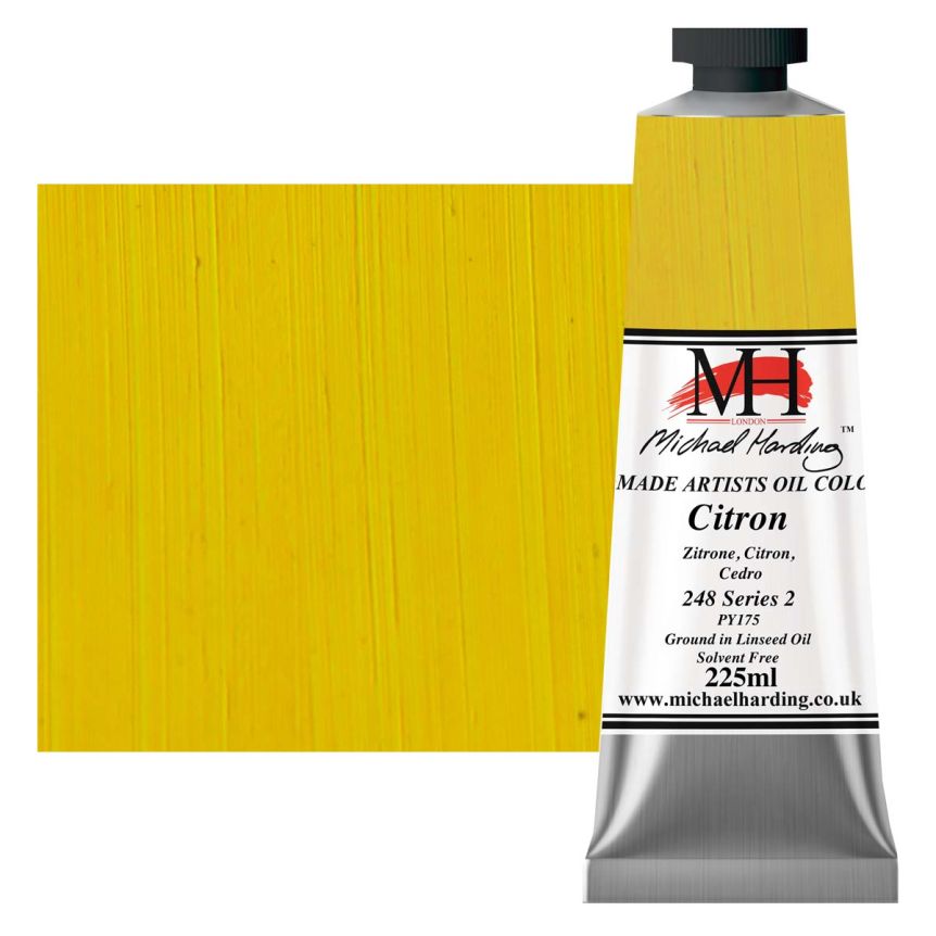 Michael Harding Oil Color - Citron, 225ml Tube