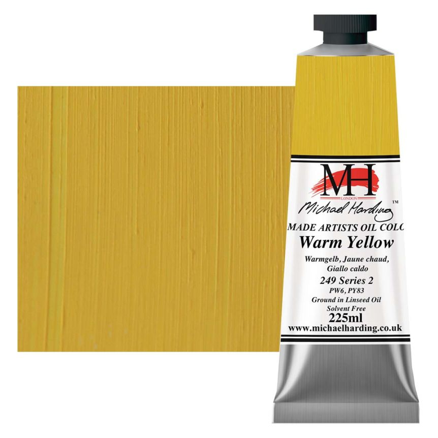 Michael Harding Oil Color - Warm Yellow, 225ml Tube