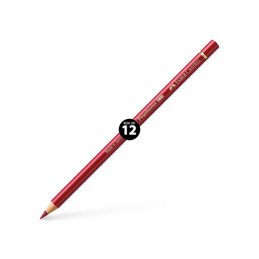 Faber-Castell Polychromos Pencil, No. 217 - Middle Cadmium Red (Box of 12)