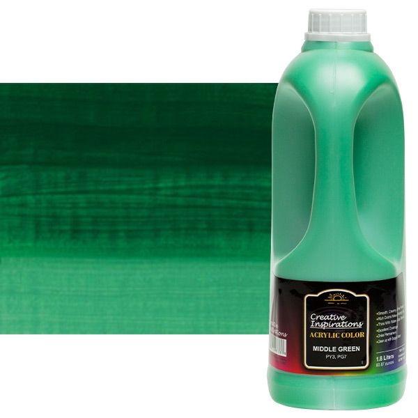 Creative Inspirations Acrylic Paint Middle Green 1.8 liter jug