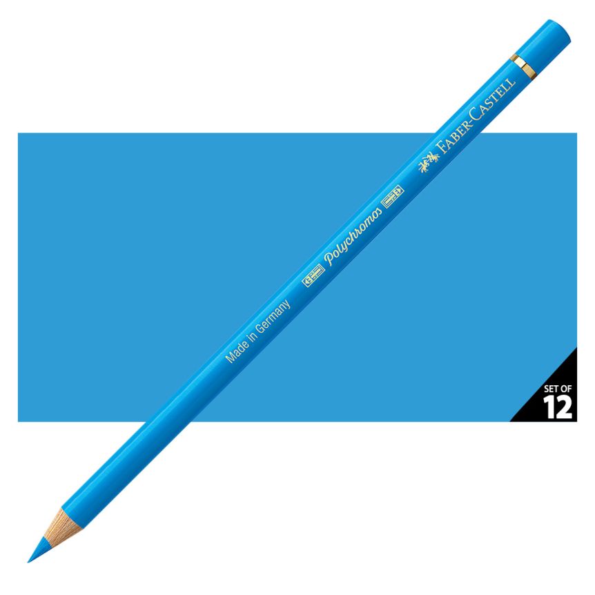Faber-Castell Polychromos Pencil, No. 152 - Middle Phthalo Blue (Box of 12)