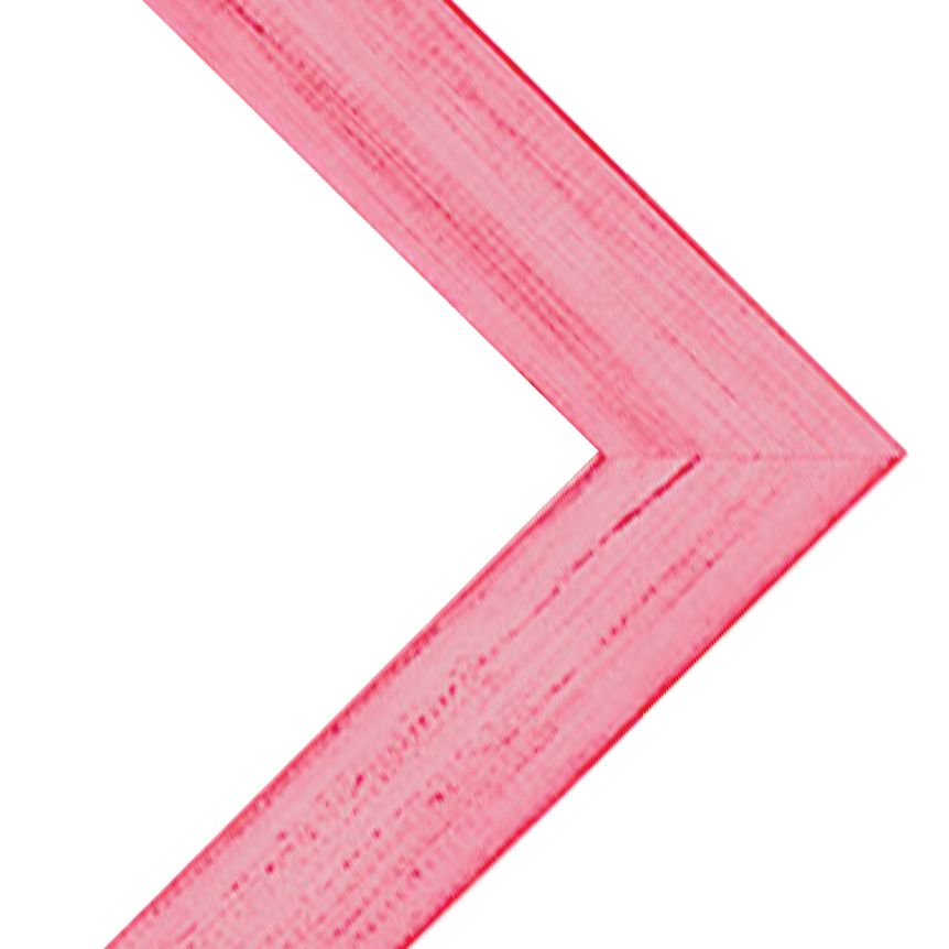 Country Chic 1-1/2" Wood Frame - Petticoat Pink w/ Acrylic Glazing and Cardboard Backing 13"x19"