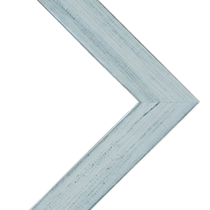 Country Chic 1-1/2" Wood Frame - Sky Blue w/ Acrylic Glazing and Cardboard Backing 24" x 36"