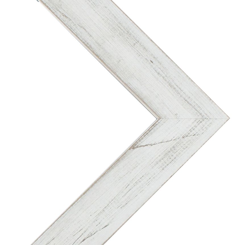 Country Chic 1-1/2" Wood Frame - Marshmallow White w/ Acrylic Glazing and Cardboard Backing 12"x16"