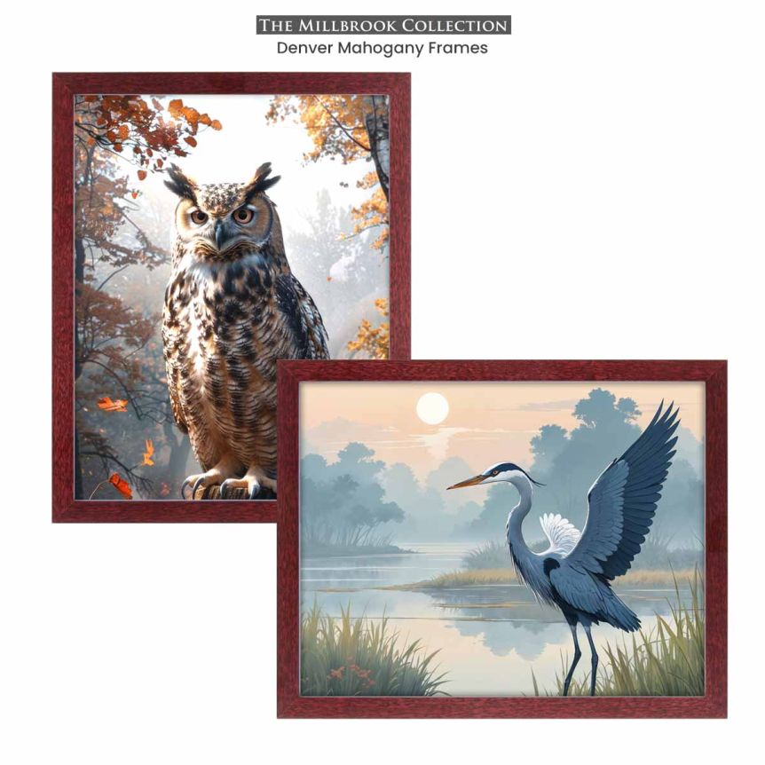 Denver Mahogany Frames - Millbrook Collection