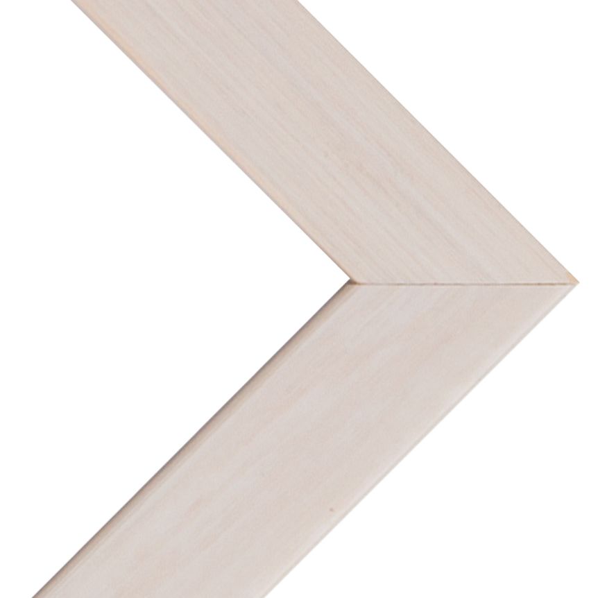 Denver Wood Frame - Whitewash w/ Acrylic Glazing and Cardboard Backing 22" x 28"