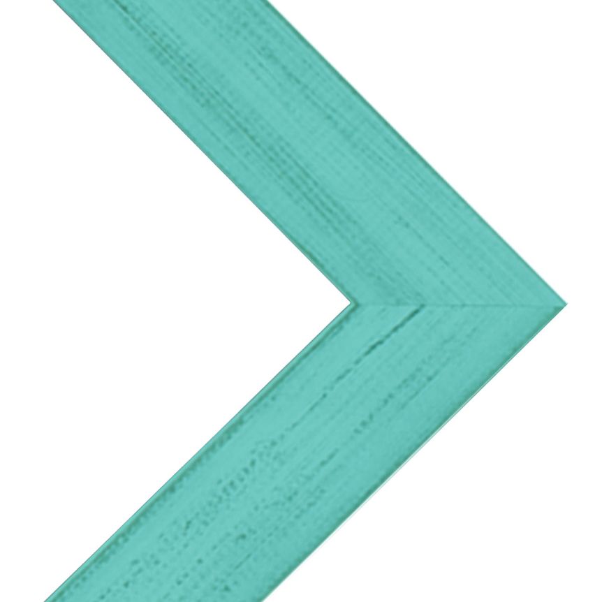 Country Chic 1-1/2" Wood Frame - French Teal w/ Acrylic Glazing and Cardboard Backing 24" x 36"