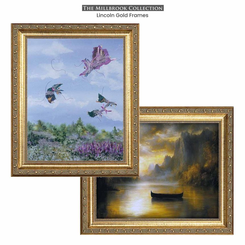 Lincoln Gold Frames - Millbrook Collection