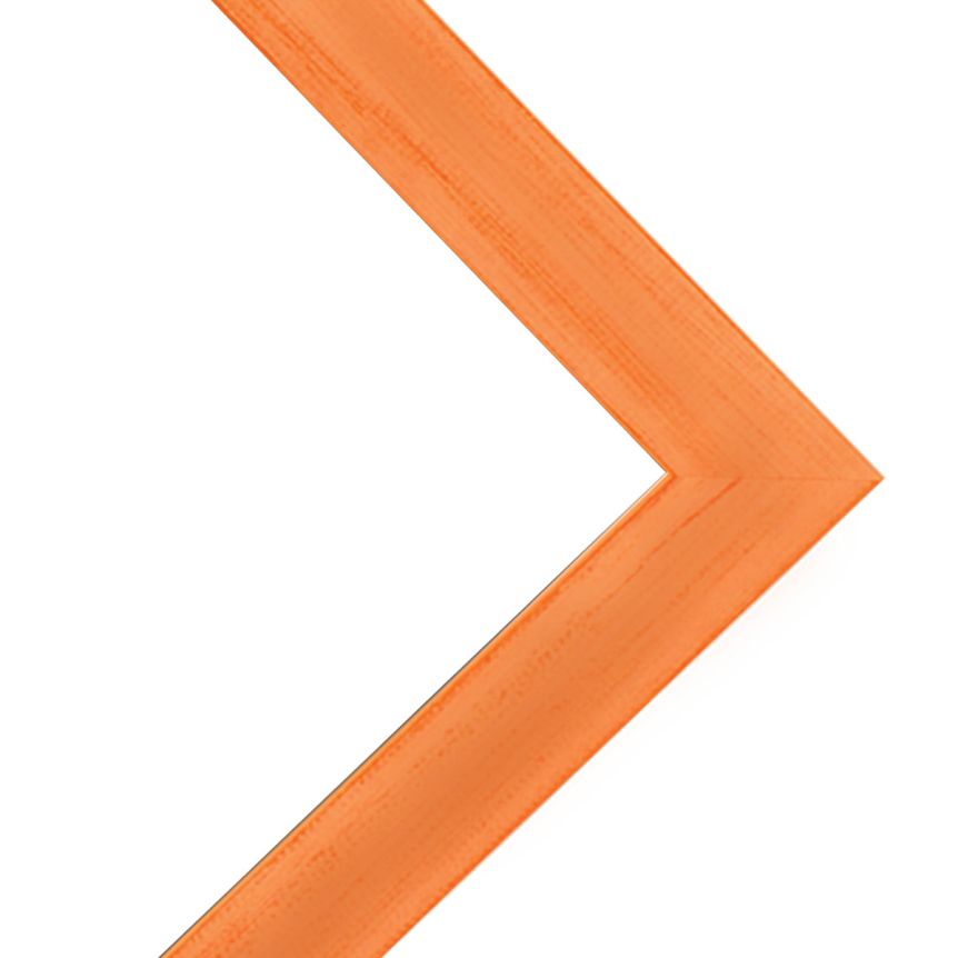 Country Chic 1-1/2" Wood Frame - Bourbon Orange w/ Acrylic Glazing and Cardboard Backing 11"x14"