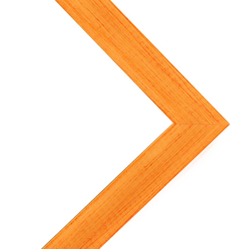 Country Chic 1-1/2" Wood Frame - Bourbon Orange w/ Acrylic Glazing and Cardboard Backing 16"x20"