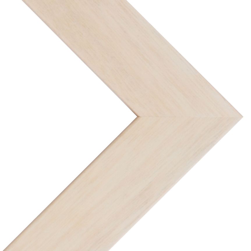 Phoenix Whitewash - Millbrook Collection Frame w/ Acrylic Glazing & Cardboard Backing 12x16"