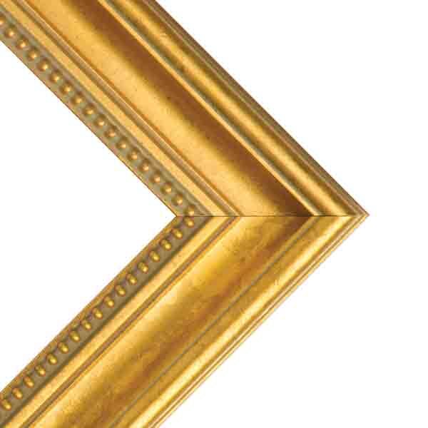 Charleston 2" Wood Frame with acrylic glazing and cardboard backing 24x36" - Gold