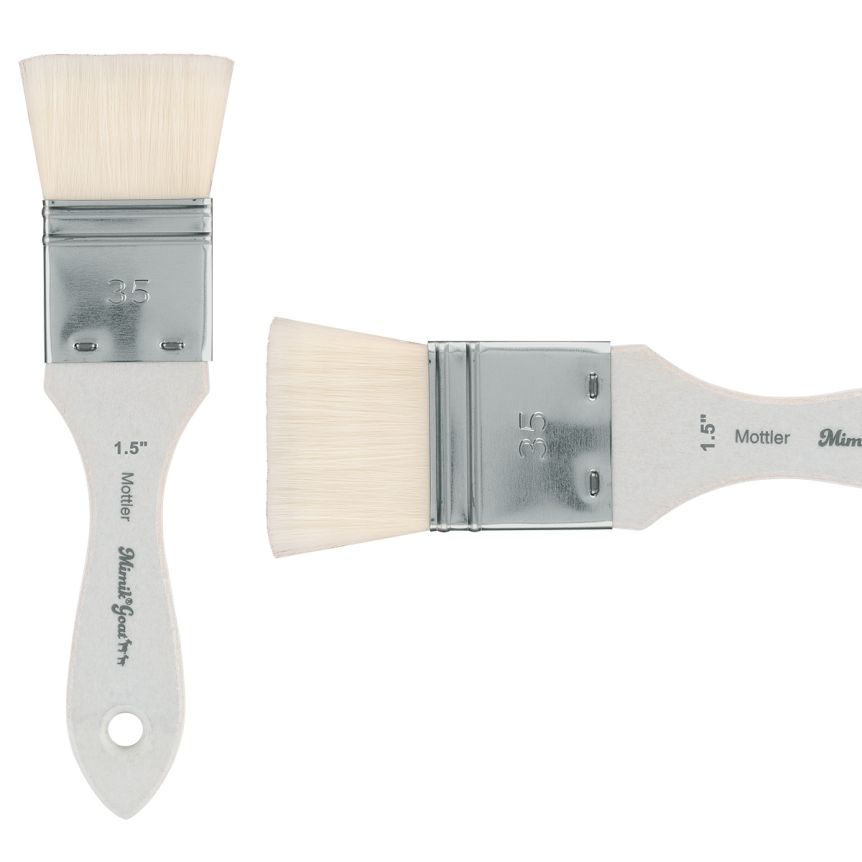 Mimik Synthetic Goat Brush, Mottler Size 1-1/2"