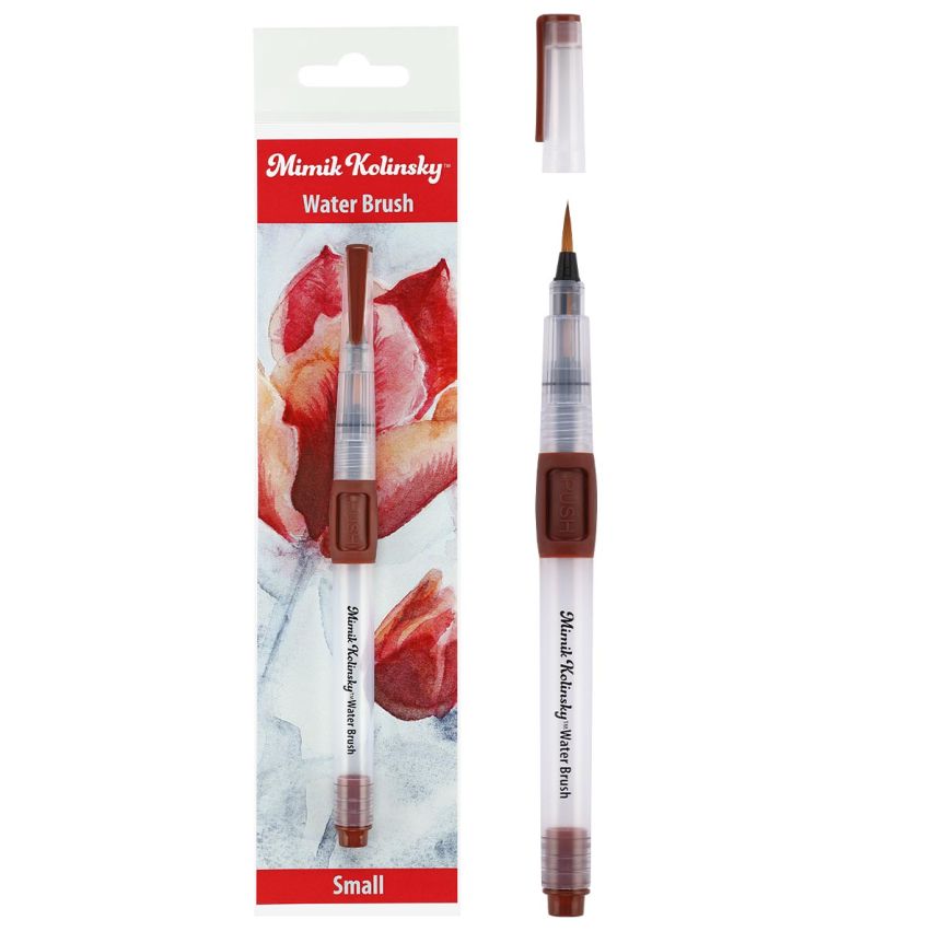 Mimik Kolinsky Synthetic Water Brush, Small Round 3 mm