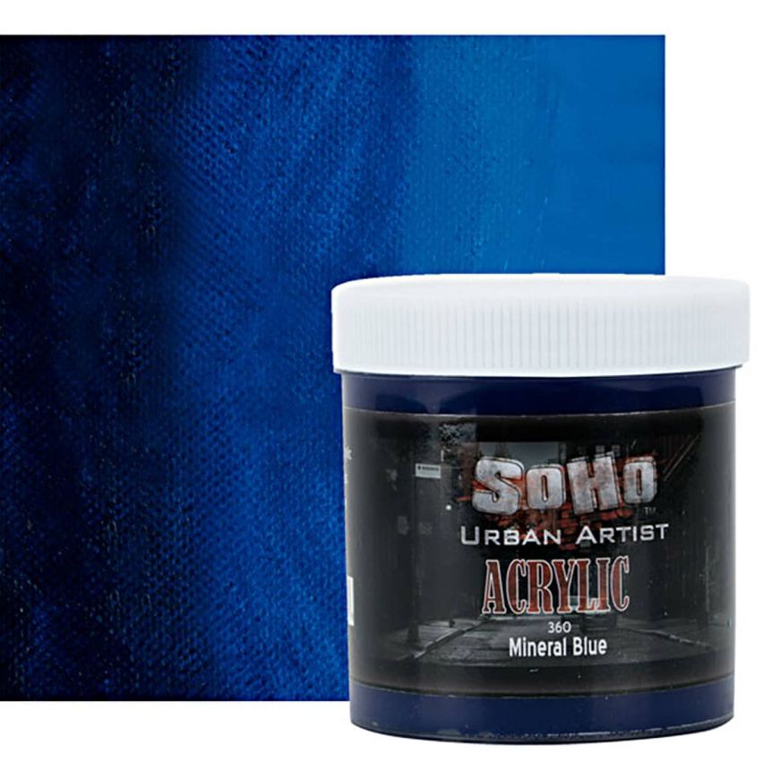 SoHo Urban Artists Heavy Body Acrylic Mineral Blue 500ml