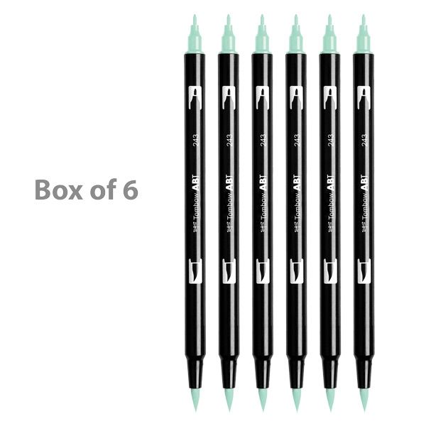 Tombow Dual Brush Pen No. 243 Mint (Box of 6)