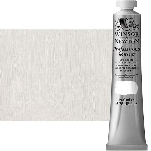 Winsor & Newton Professional Acrylic Mixing White 200 ml