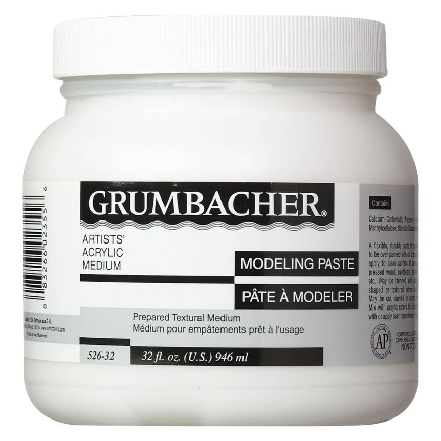 Grumbacher Acrylic Medium - Modeling Paste, 32oz