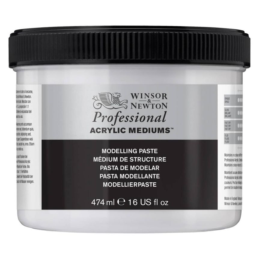 Winsor & Newton Artists Acrylic Mediums And Additives - Modeling Paste, 474ml