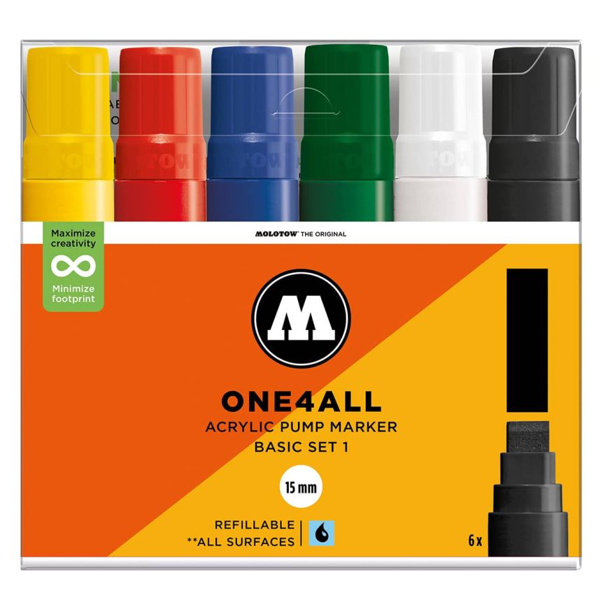 Molotw ONE4ALL 15mm Marker Basic No.1 Set of 6